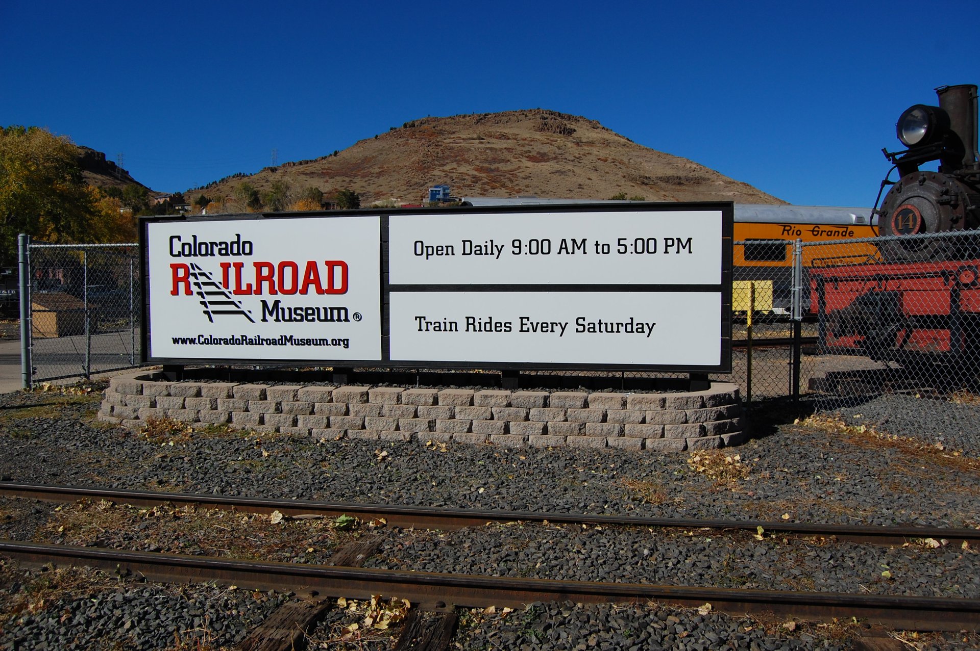 Colorado Railroad Museum – At the entrance to the museum