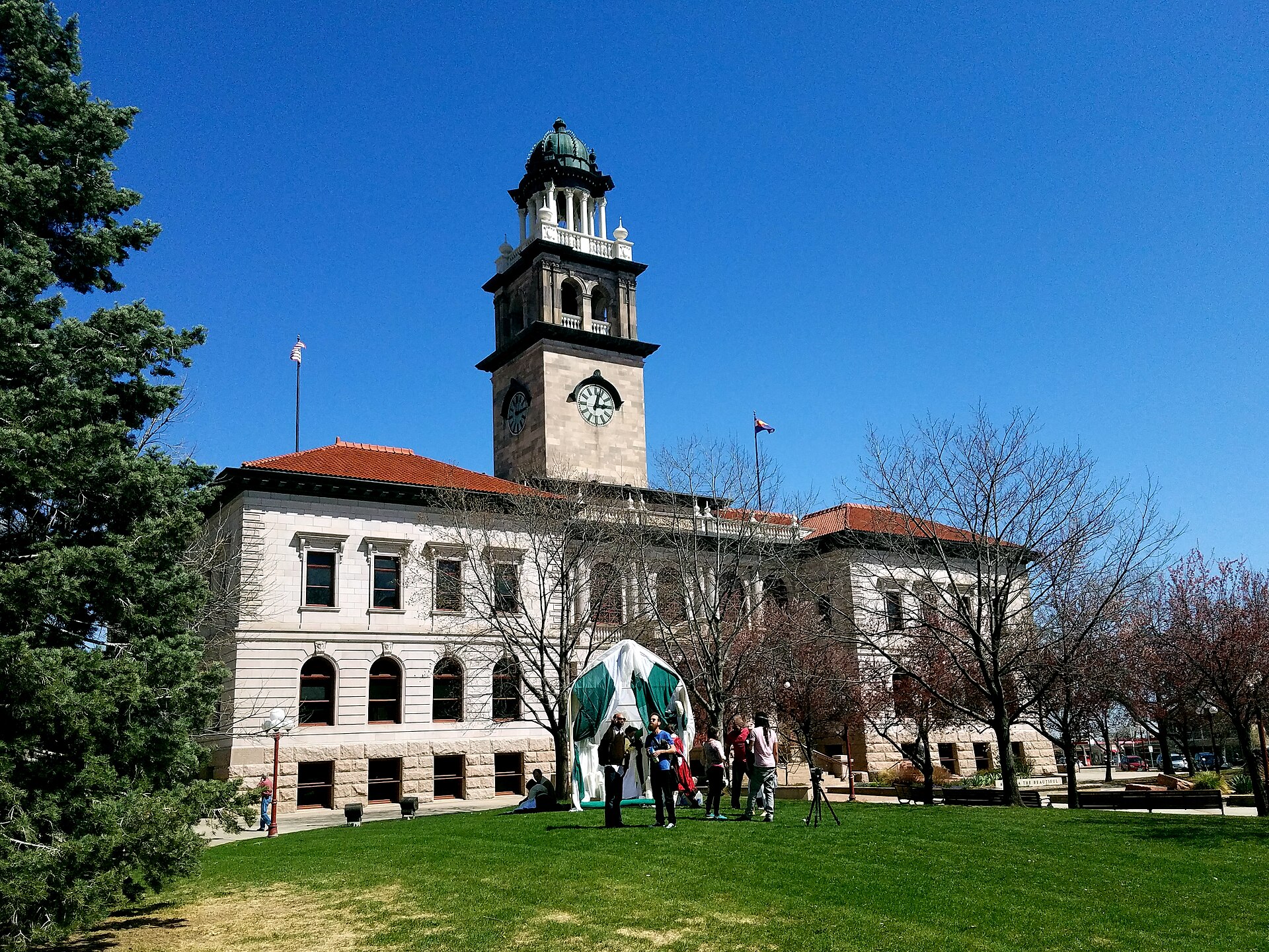 Clock tower of the Colorado Springs Pioneers Museum