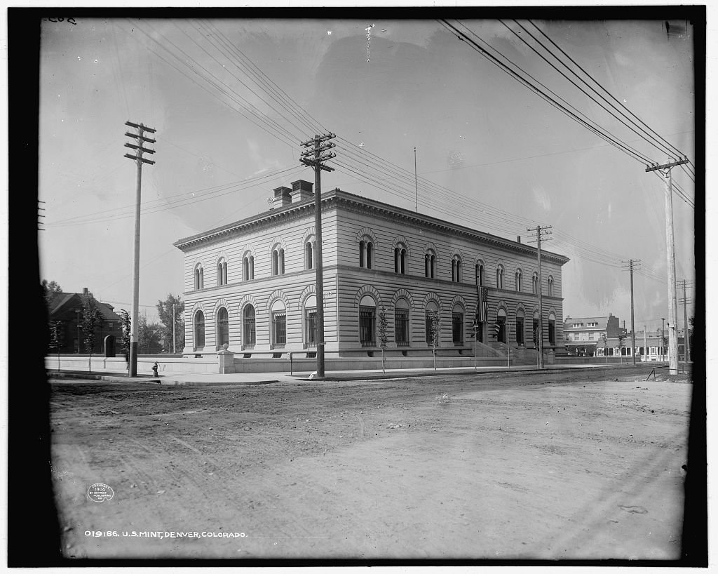 Denver Mint in a 1906 Detroit Publishing Co. photograph