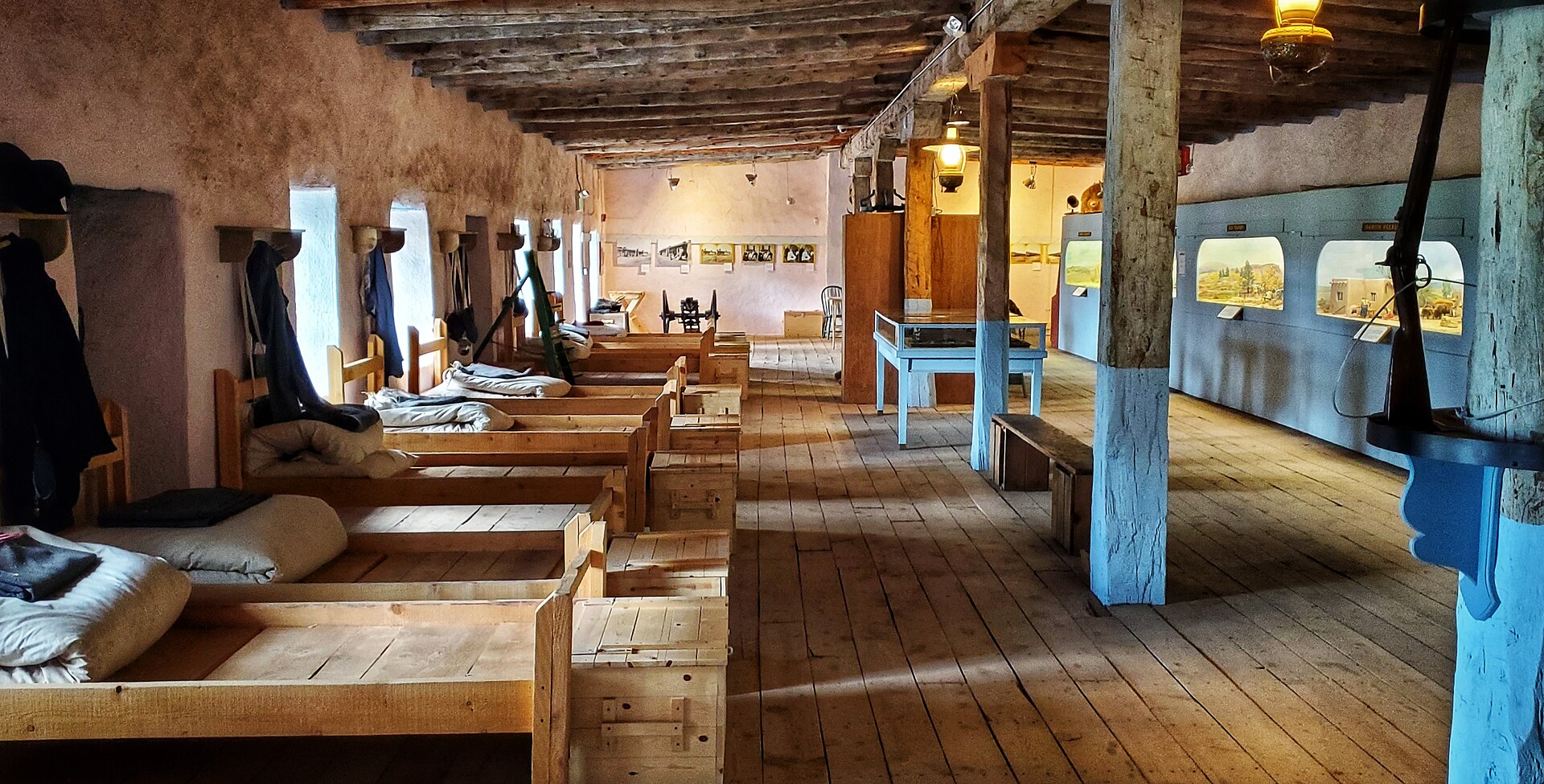 Exhibit room inside the Fort Garland Museum