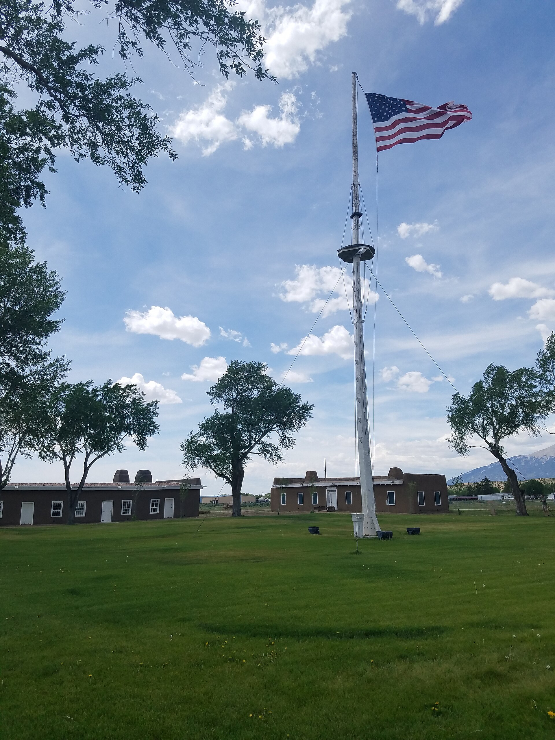 Flagpole on the Fort Garland parade ground