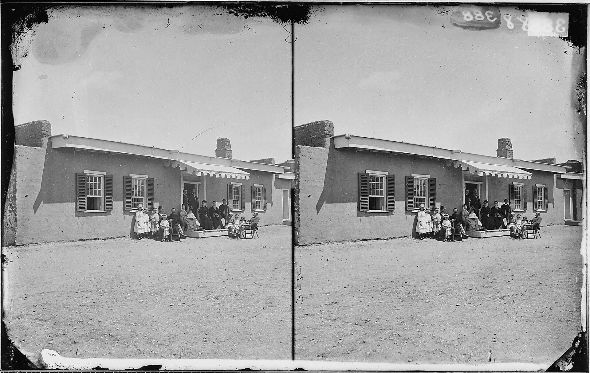 Fort Garland in the 1870s, photographed by Timothy O'Sullivan