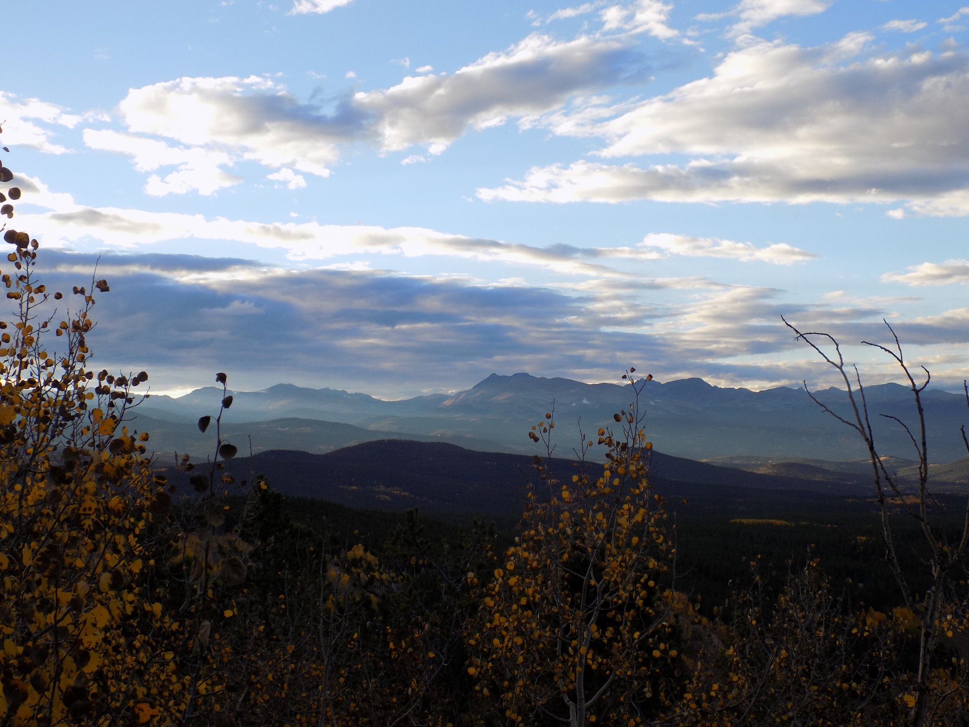 Sunset view from Panorama Point in Golden Gate Canyon State Park