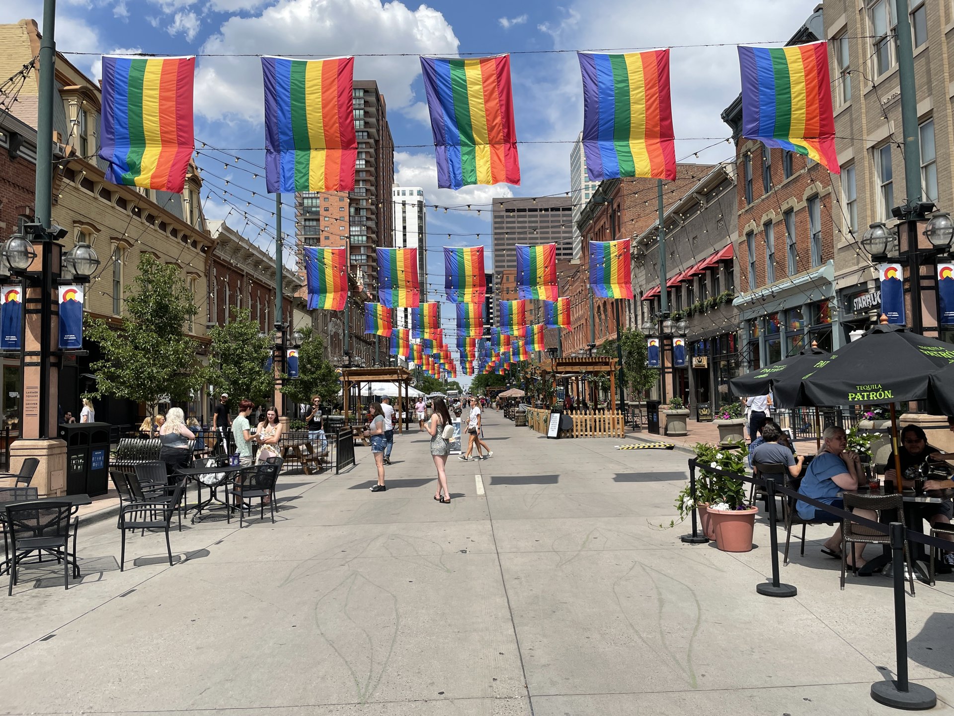 Larimer Square looking northeast past 14th Street
