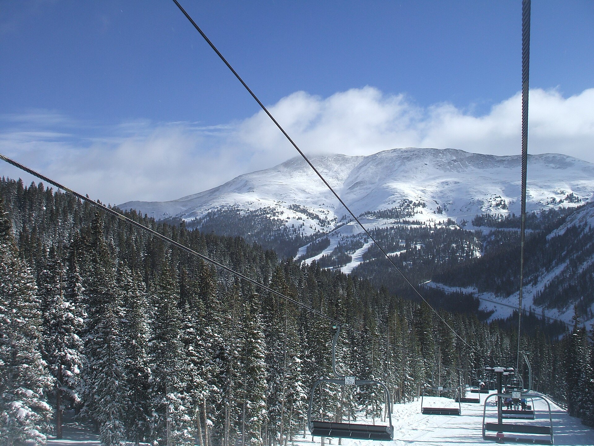 Loveland Valley seen from Lift 8 at Loveland Ski Area