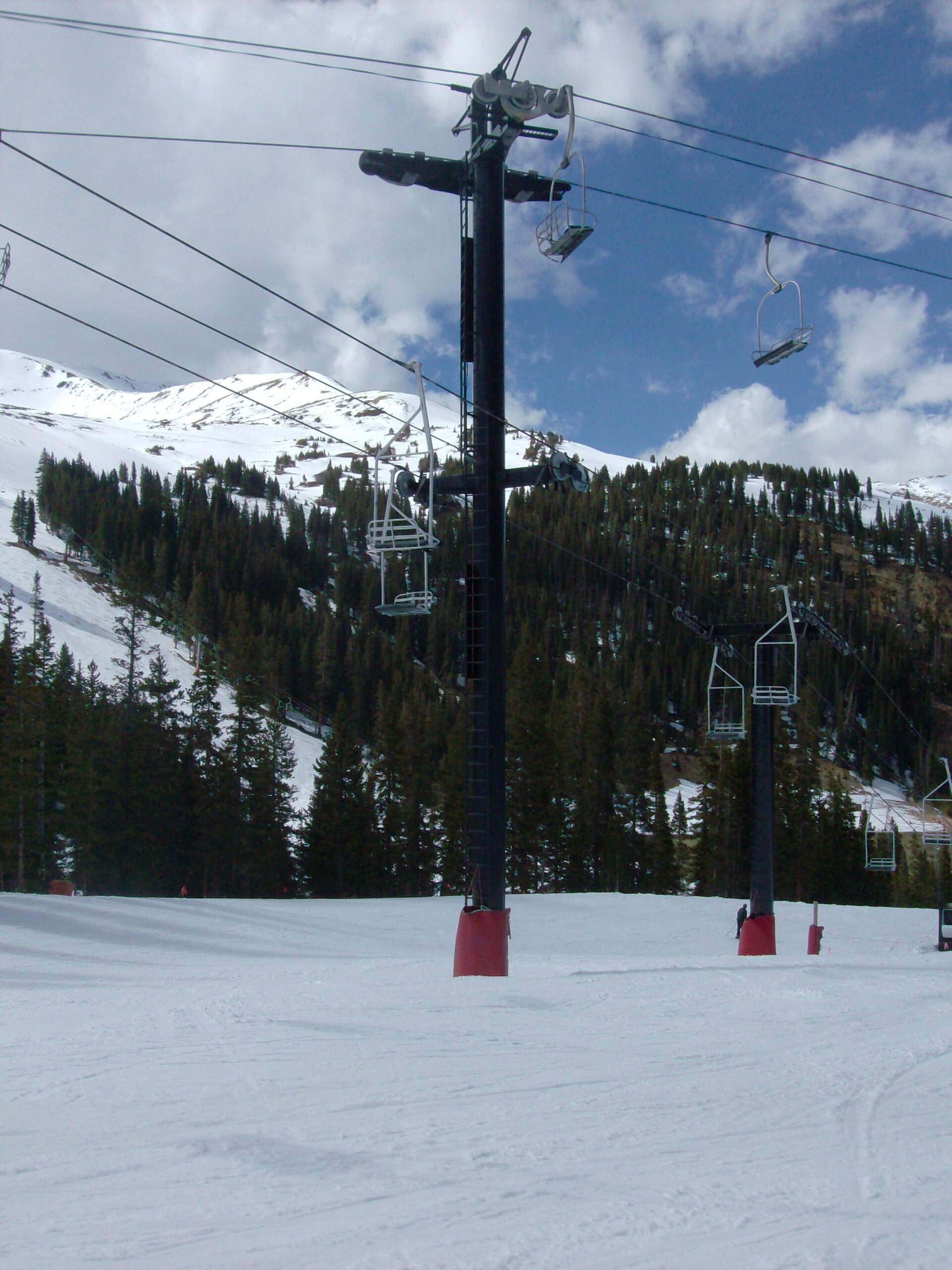 Lifts 2 and 6 in Loveland Basin at Loveland Ski Area