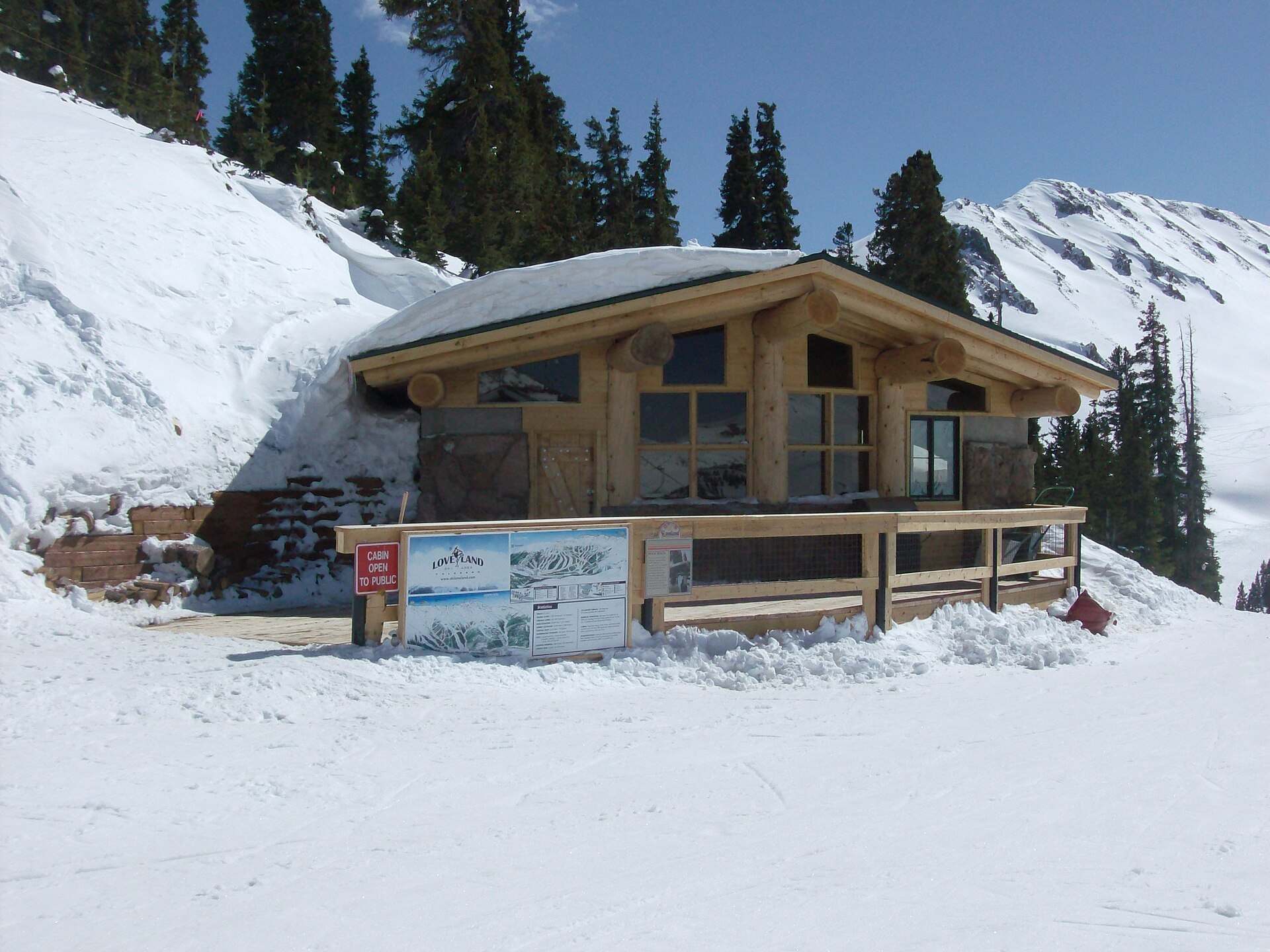 New Rock House lodge on the slopes of Loveland Ski Area