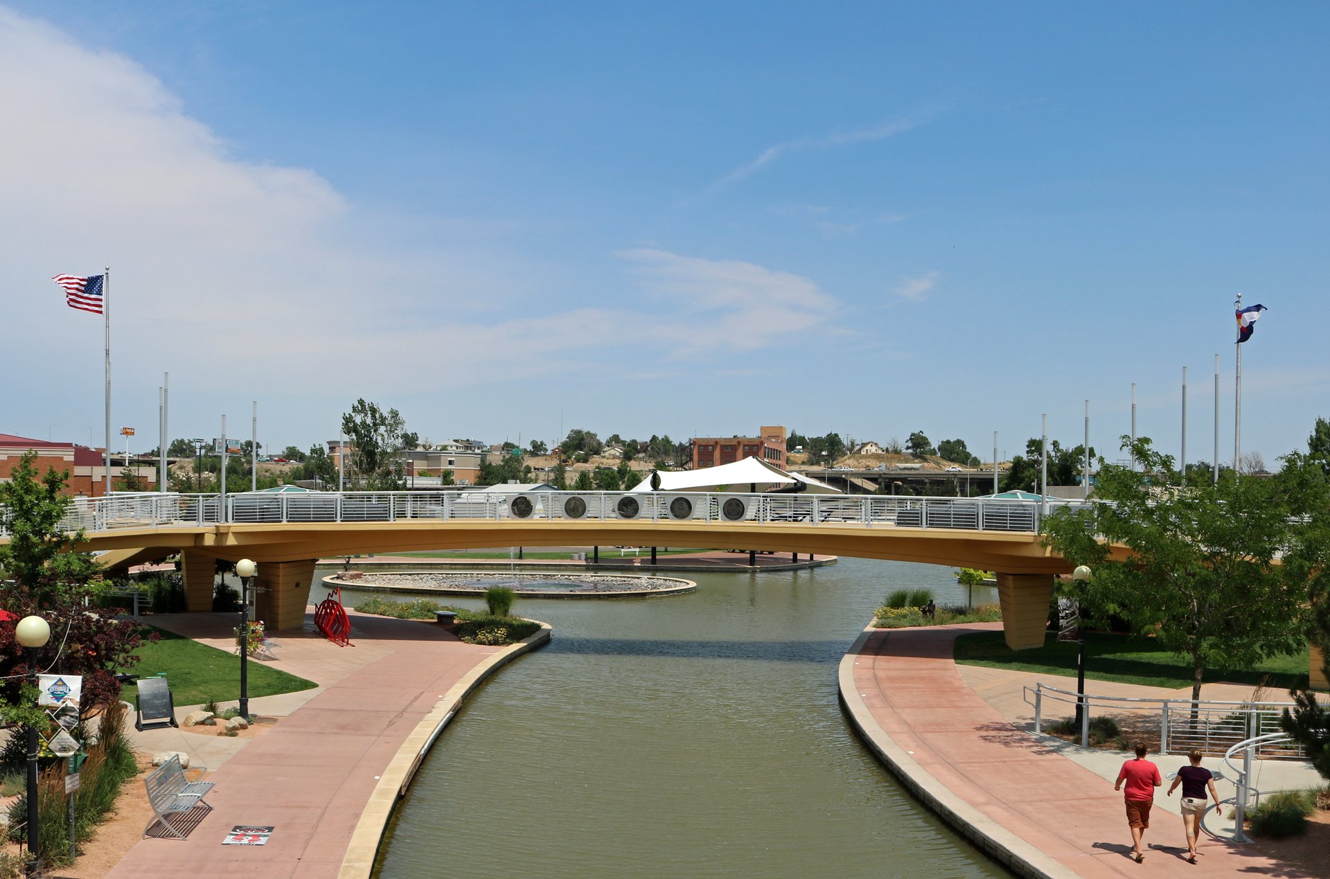 Veterans' Bridge on the Pueblo Riverwalk