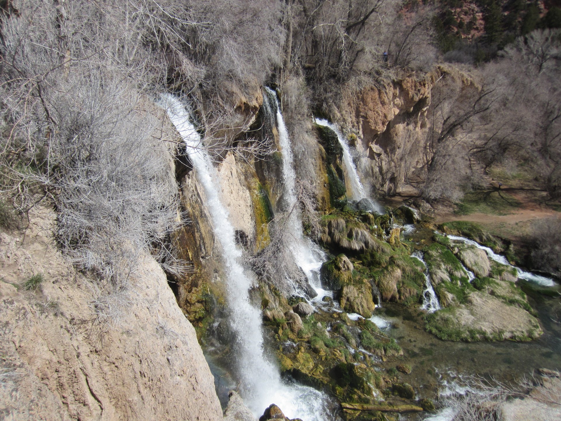 Rifle Falls State Park – The three waterfalls of Rifle Falls State Park in late spring.