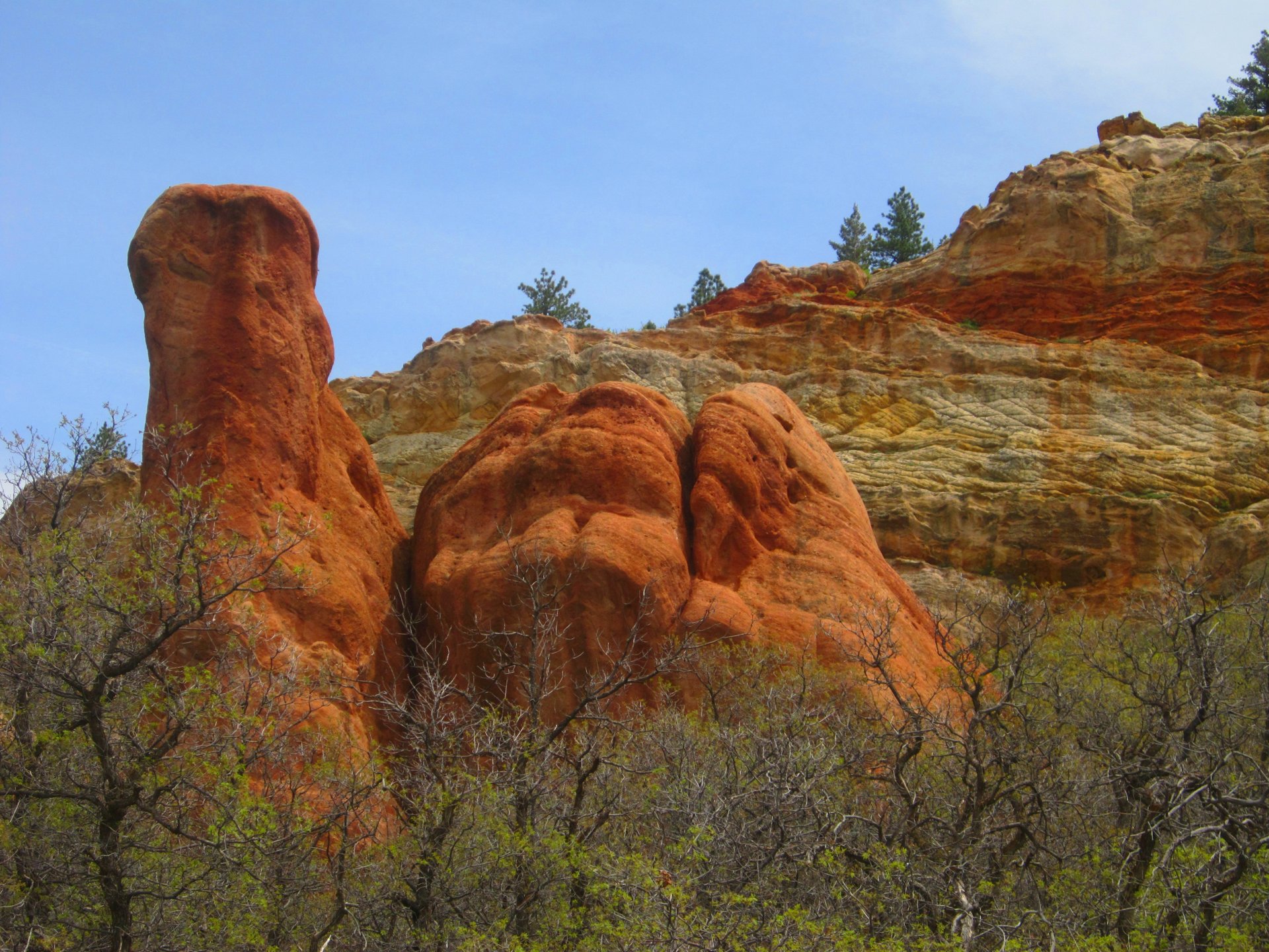 Red sandstone towers at Roxborough State Park