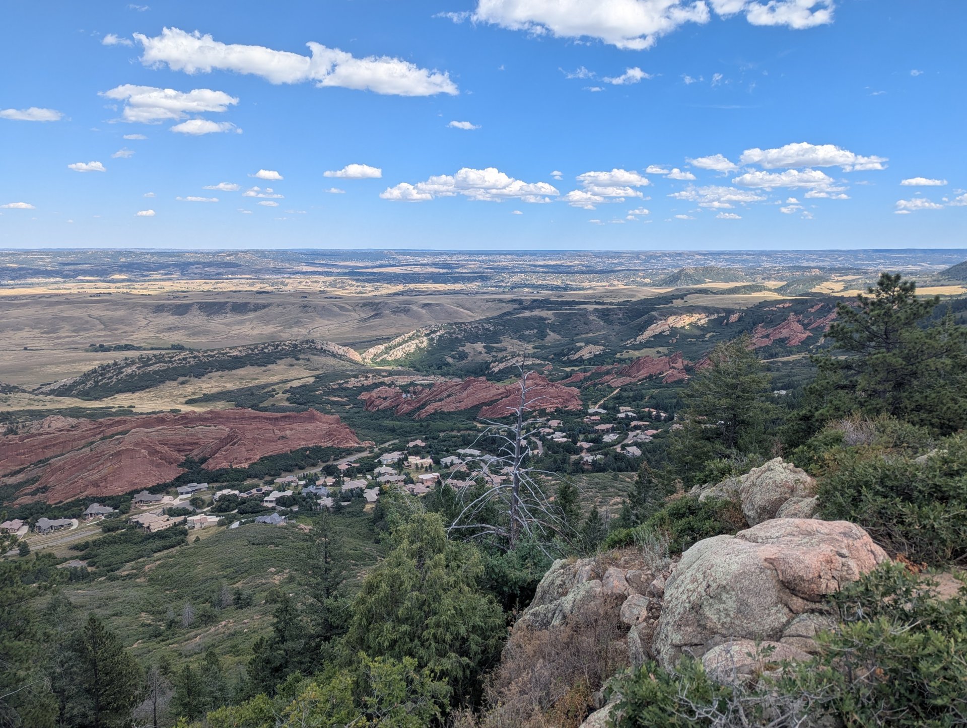 View east from the Carpenter Peak Trail at Roxborough State Park